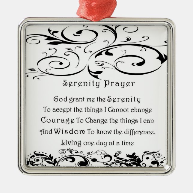 Serenity Prayer Enfeites de natal (Frente)