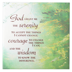 Serenity Prayer, Floresta