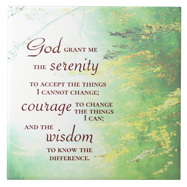 Serenity Prayer, Floresta (Frente)
