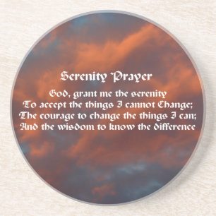 Serenity Prayer Morning Sky - Porta copos Inspirad