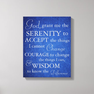 Serenity Prayer na Canvas