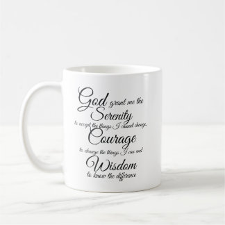 Serenity Prayer por Petra Ortiz - caneca de café