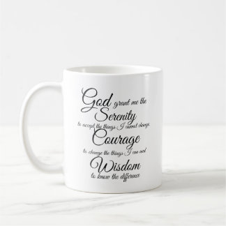 Serenity Prayer por Petra Ortiz - caneca de café