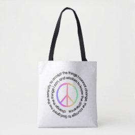 Serenity Prayer Tote Bag Sober Life