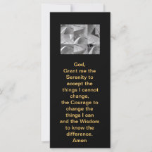 Serenity Prayer White e Black Geométrico Design