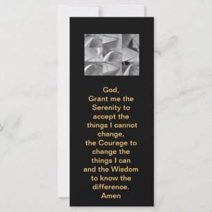 Serenity Prayer White e Black Geométrico Design