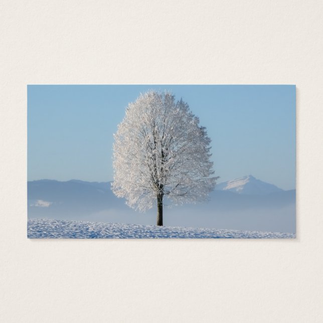 Serenity Prayer Winter Tree (Verso)