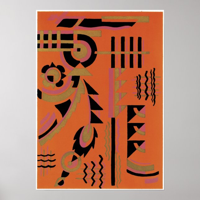 Serge Gladky Jazz Art Poster (Frente)