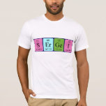 Sergei, camisa de nome de mesa periódica<br><div class="desc">Sergei escreveu S Er Ge I (Sulfur Erbium Germanium Iodine) numa camisa para o cientista em você.</div>
