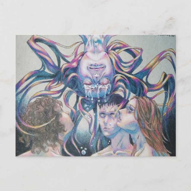 Série 3 de Arte Poignante de 11 Cartões Postais (Frente)