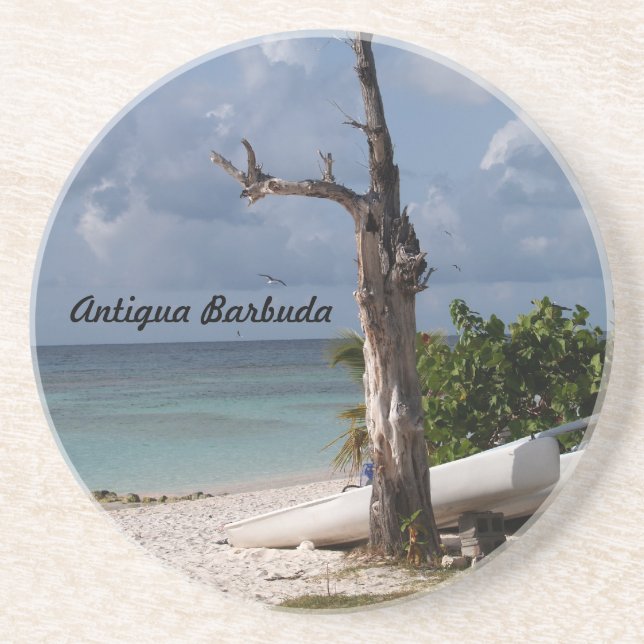 Série Antígua Barbuda - Porta copos Long Bay Beach (Frente)