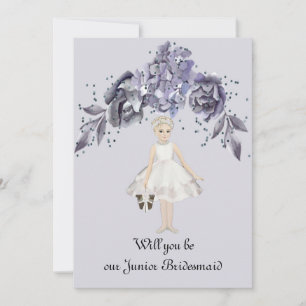 Série Azul de Solicitação de Bridesmaid Junior