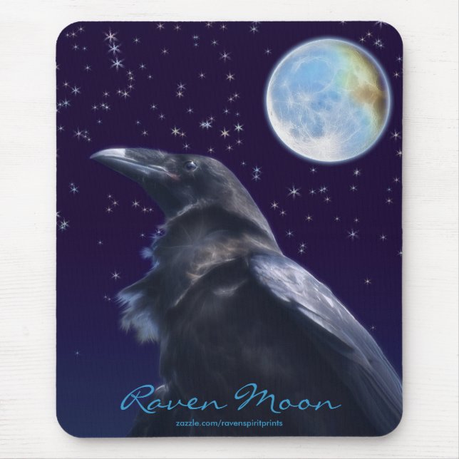 Série BLACK RAVEN & MOON Mousepad (Frente)