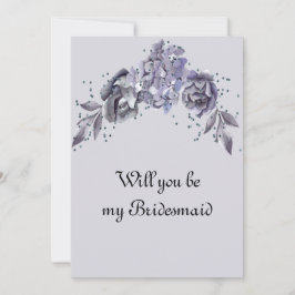 Série Blue Slate de Solicitação Bridesmaid de Casa