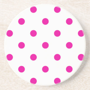 Série Bolinhas — porta copos rosa e branca
