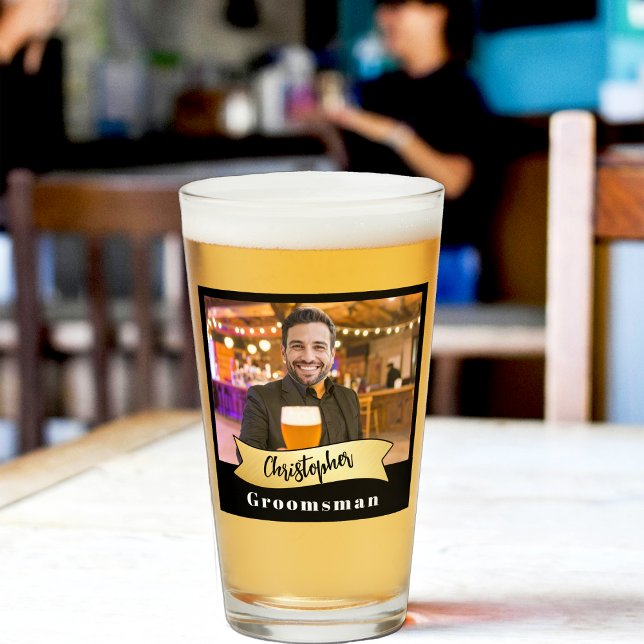 Série de Copos de Pint para Padrinhos de Casamento (Criador carregado)