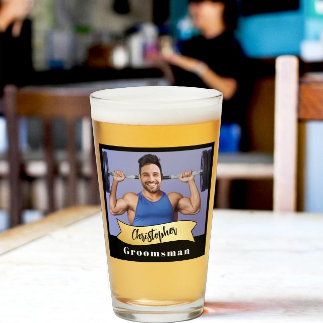 Série de Copos de Pint para Padrinhos de Casamento (Criador carregado)