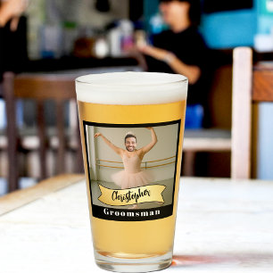 Série de Copos de Pint para Padrinhos de Casamento