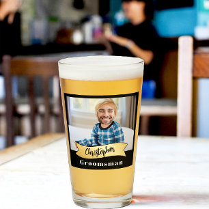 Série de Copos de Pint para Padrinhos de Casamento