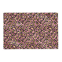 Série de Design Leopardo Rosa e Dourado 15