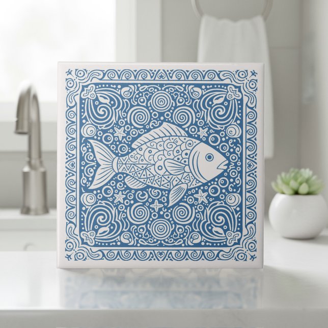Série de Vida Costeira Peixe Azul D1208 (Criador carregado)