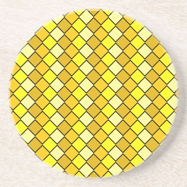 Série Diamond — Porta copos amarela 1 de muitas co (Frente)