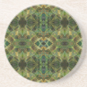 Série Fractal-10 — Porta copos Verde 1 de cores