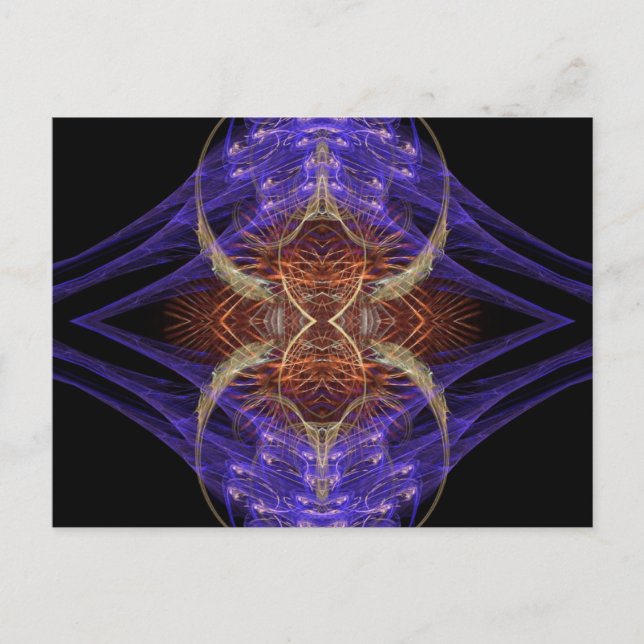 SÉRIE FRACTAL ART Nº 1 Cartões postais (Frente)