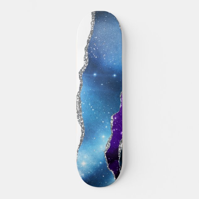Série Galaxy Agate Design 16 Skateboard (Frente)