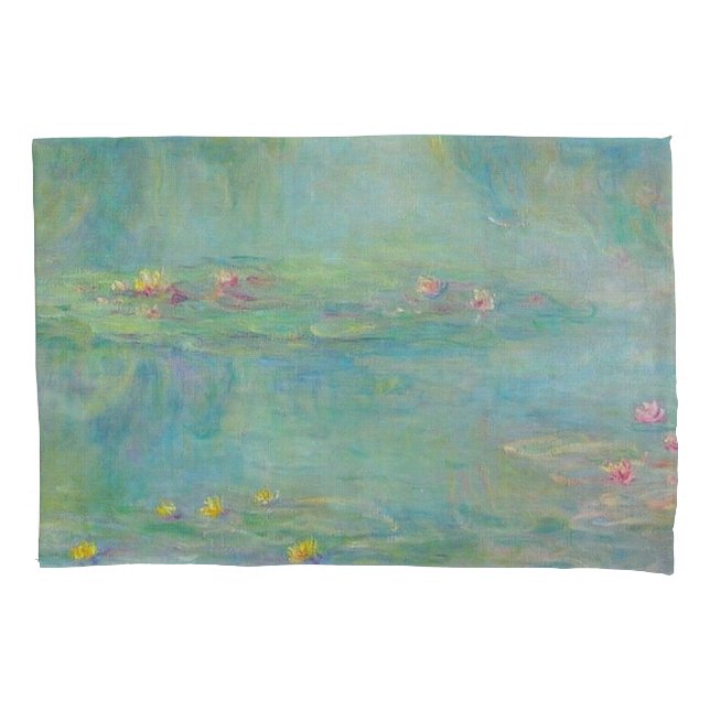 Série "Lírios" de Claude Monet Pillowcase (Frente-Esquerda)