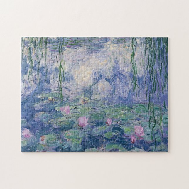 Série "Lírios" de Claude Monet Quebra-cabeça (Horizontal)