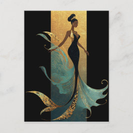 SÉRIE MERMAID NOIR #1 Cartão Postal
