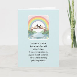 Série Pet Cartão de condolências Rainbow