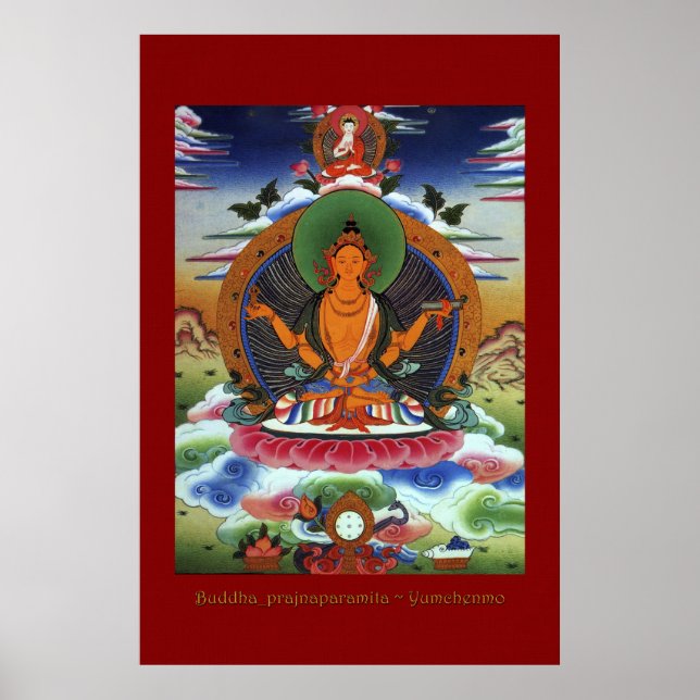 Série Poster de Arte Religiosa Buddha Prajnaparami (Frente)