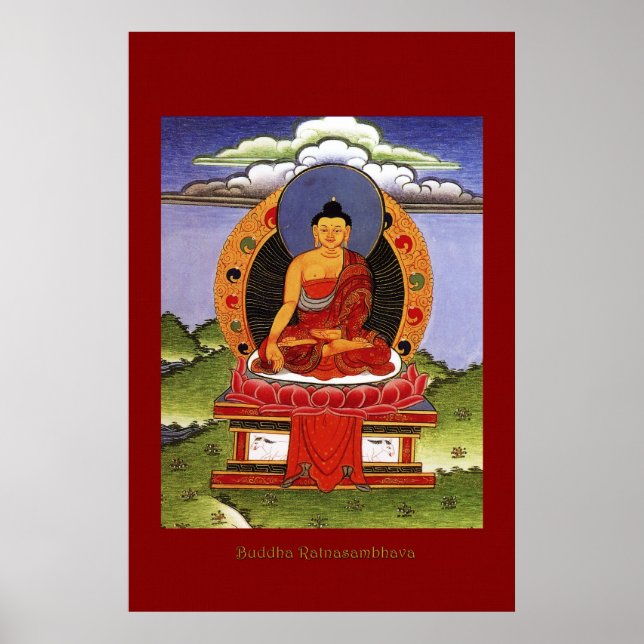 Série Poster de Arte Religiosa Buddha Ratnasambhav (Frente)