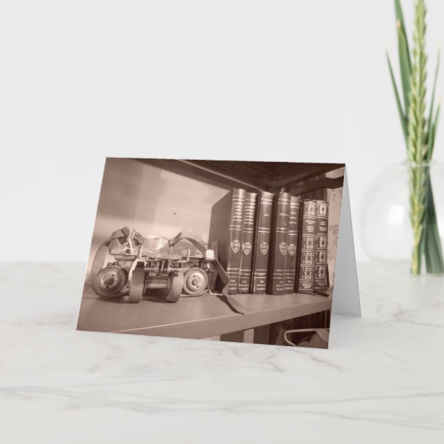 SÉRIE "STORYBOOK: Livros Antigos" Cartão de Aniver (Frente)