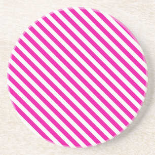 Série Stripe — porta copos rosa e branca