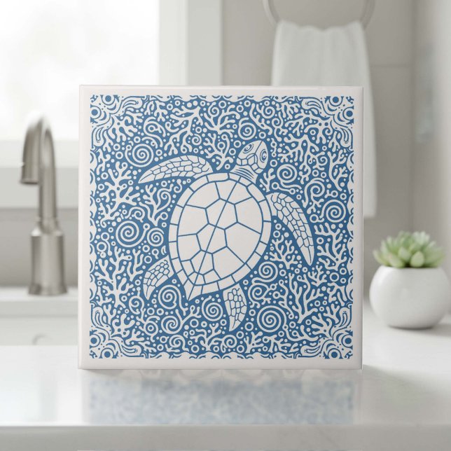 Série Vida Costeira Tartaruga Azul D1208 (Criador carregado)