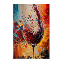 SÉRIE "Vinho e Cocktail" de abstrato