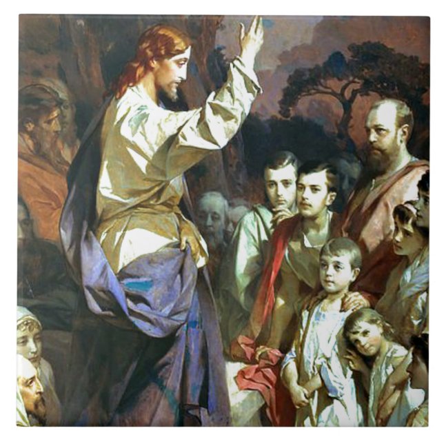 Sermão no Monte, arte fina, (Frente)