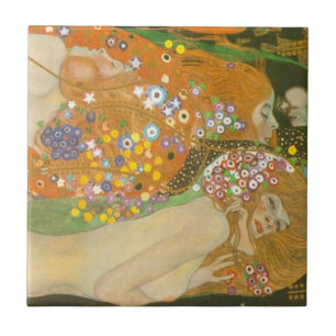 Serpentes Aquáticas II por Gustav Klimt, Art Nouve
