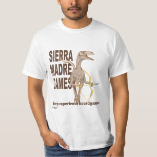Serra camisa do logotipo dos jogos de Madre