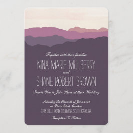 "Serra" Convite Caseiro 5"x7" Roxo
