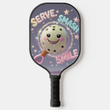Serve. Esmaga. Sorria. - Cute Kawaii Pickleball De
