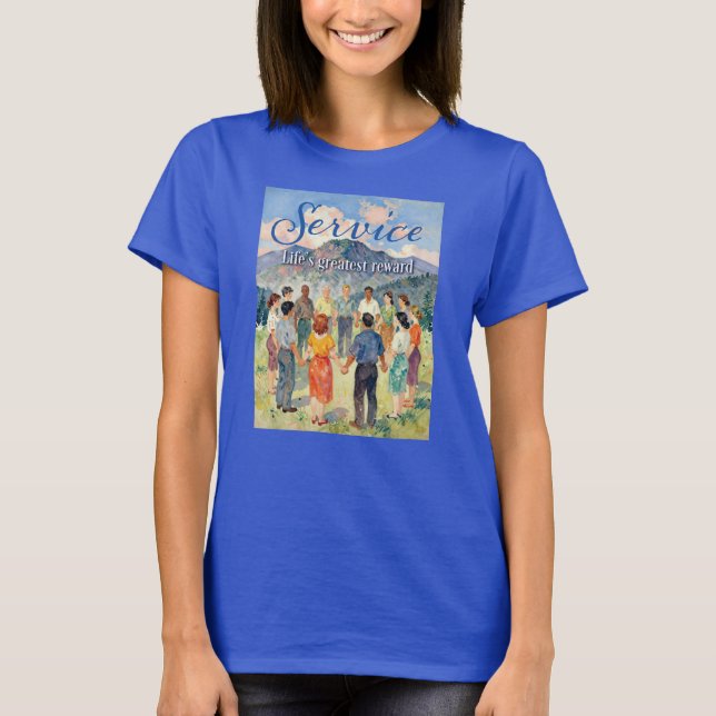 Serviço - A Maior Recompensa da Vida - Camiseta Fe (Frente)