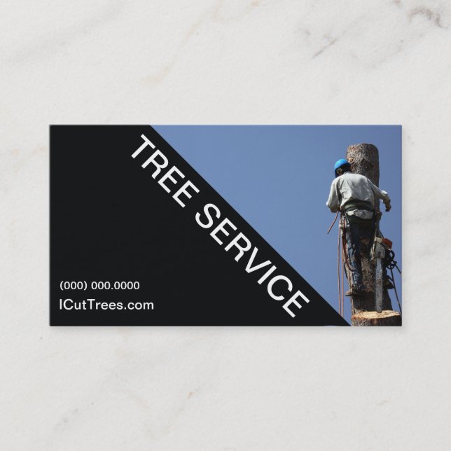 Serviço da árvore que ajardina o cartão de visita (Frente)