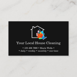 Serviço de Limpeza de Casa Local Novos Cartões de