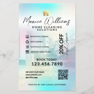 Serviço de limpeza de casas moderno Flyer