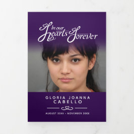 Serviço de programa funerário em nossos corações r