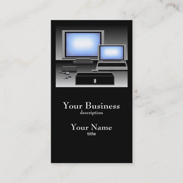 Serviço de reparo de computador Cartão de visita 2 (Frente)